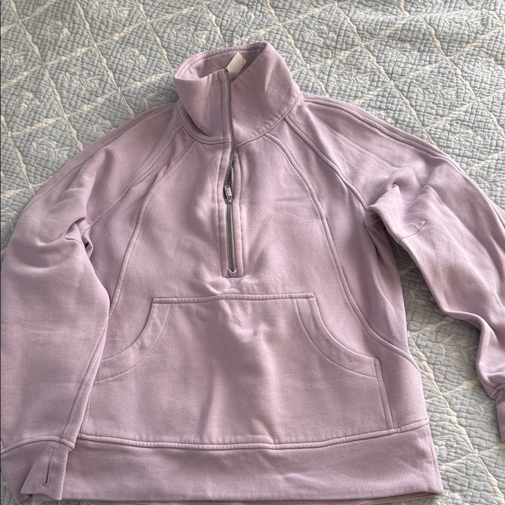 Lululemon Lavender oversized funnel neck half-zip long Women's